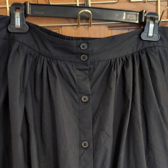 Who What Wear Cotton Button-Down A-line Skirt - Picture 2 of 5